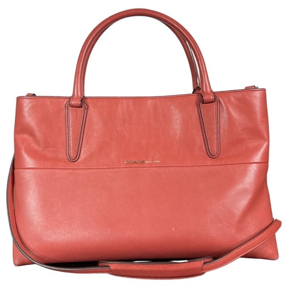 Coach Soft Borough Bag Nappa Leather Handbag Purse Shoulder Bag Loganberry 32291